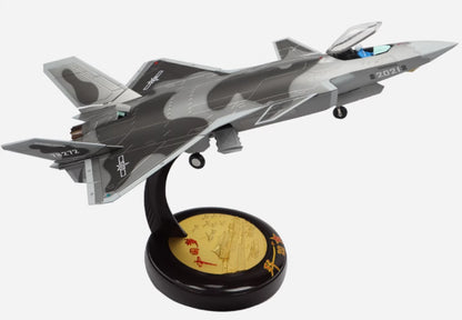 1:48 46CM J-20 Stealth Fighter Plane Diecast Aviation Military Aircraft Model
