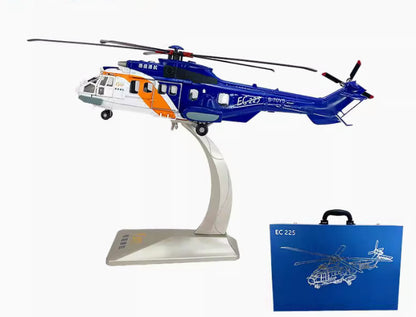 1:48 42CM EC-225 Marine Rescue Helicopter Aeroplane Diecast Aircraft Plane Model
