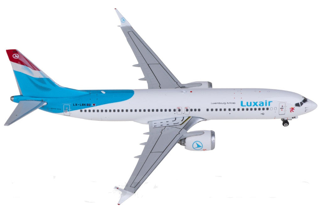 1:400 Phoenix Luxair Boeing 737 MAX 8 Passenger Airplane Diecast Aircraft Model