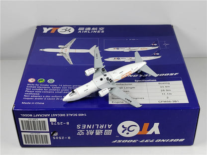 1:400 JC Wings YT AIRLINES BOEING B737-300 Passenger Airplane Diecast Model