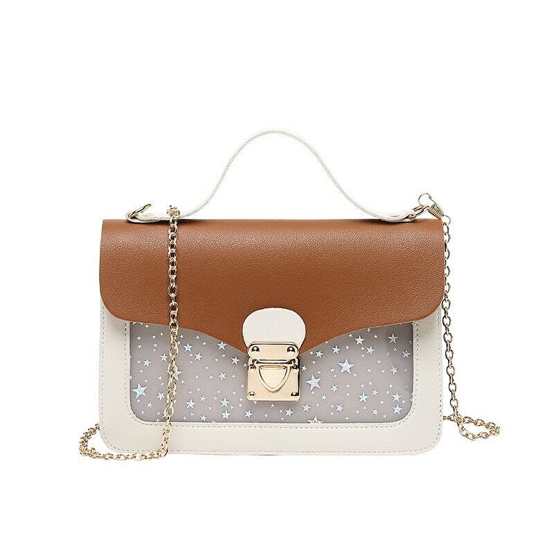 Mini Square Pack Shoulder Bag Star Sequin Crossbody Bag Clutch Wallet Handbags