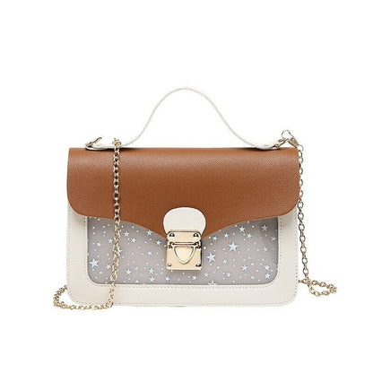 Mini Square Pack Shoulder Bag Star Sequin Crossbody Bag Clutch Wallet Handbags