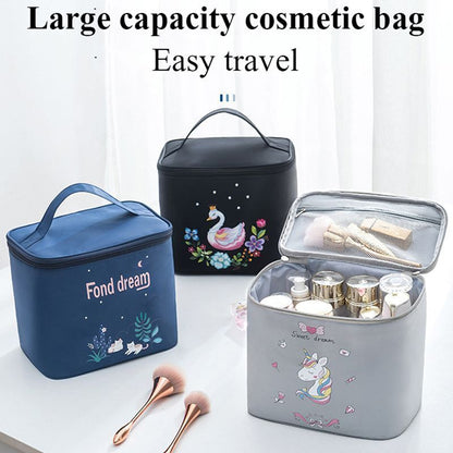 Cosmetic Bag Large Travel Organizer Waterproof Makeup Case Traveling Pouch 1 PC