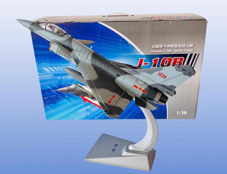 1:30 48CM China J-10B Fighter Jet Plane Airplane Diecast Military Aircraft Model