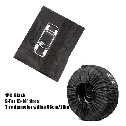 Car SUV Tire Cover Case Car Auto Spare Wheel Totes Handle Waterproof Storage Bag