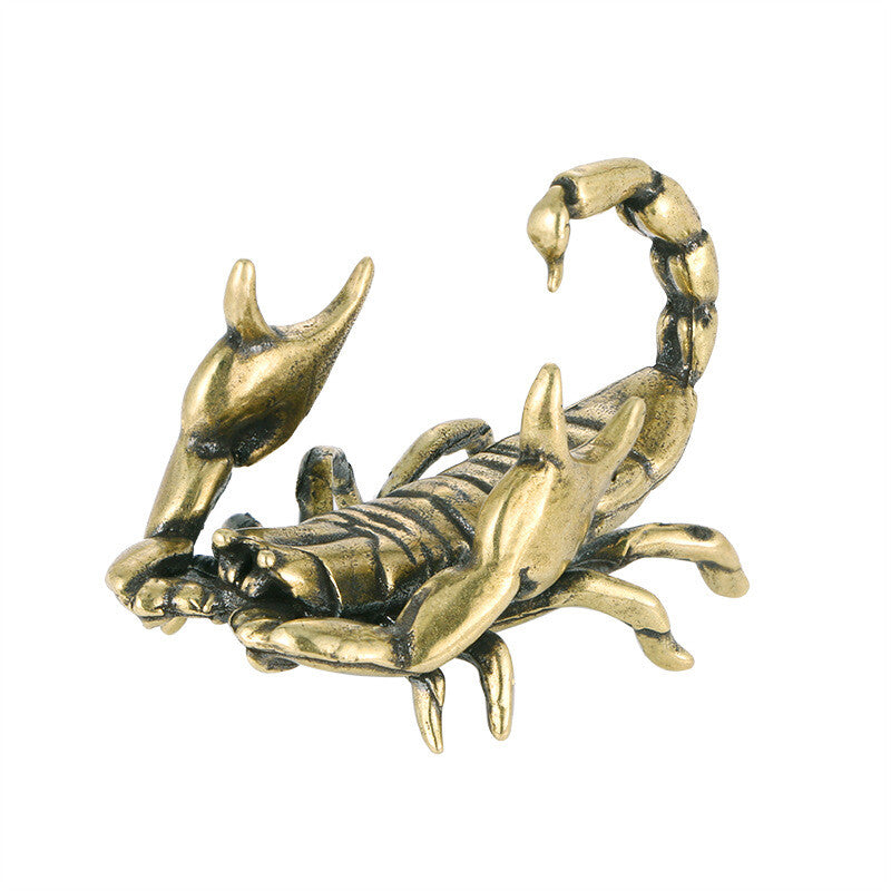 Animal Brass Scorpion Statue Ornament House Table Decoration Statue Toys