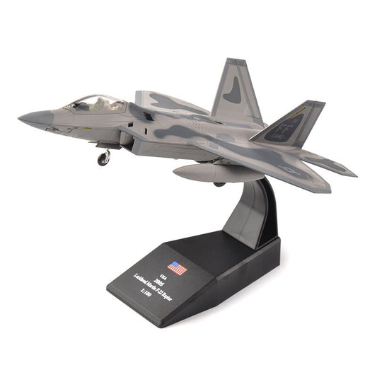 Amer US Military Lockheed Martin Invisible F22 Fighter Raptor 1/100 PLANE Model
