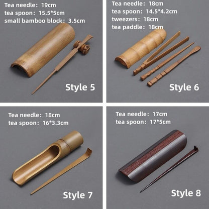 Natural Bamboo Tea Spoon Tea Ceremony Set|Bamboo Tea Accessories