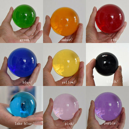 Rare 50mm Multi-Color Natural Magic Healing Crystal Ball Sphere Quartz Balls