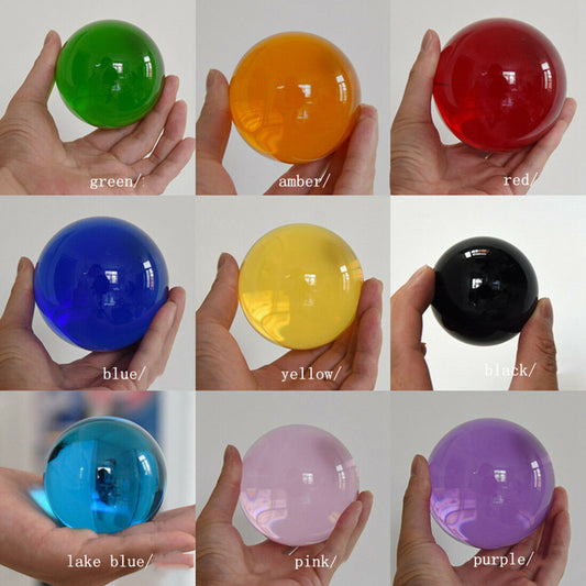 Rare 50mm Multi-Color Natural Magic Healing Crystal Ball Sphere Quartz Balls
