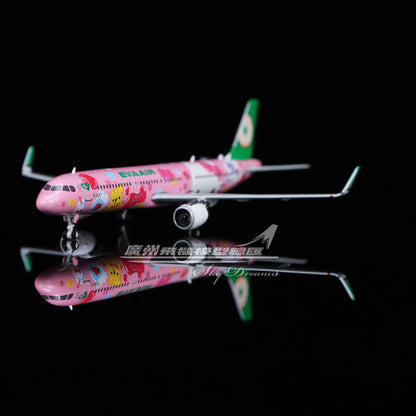 1:400 Phoenix EVA AIR AIRBUS A321 Passenger Airplane Diecast Aircraft Model