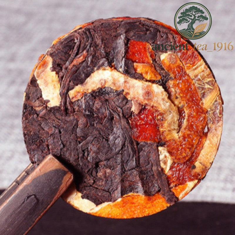 500g Dried Tangerine Peel Pu Erh Small Tea Cake Yunnan Pu Erh Ripe Tea
