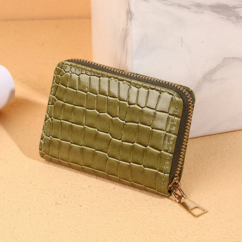 Womens Wallet Organ Style Card Holder Zipper Card Bag Multi-function Coin Purse