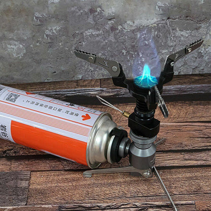 Butane Canister Adapter Camping Gas Canister Collapsible Stove Connector Copper