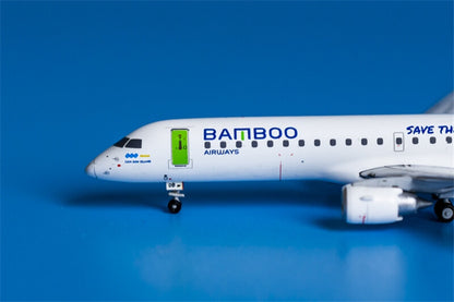 JC Wings Bamboo Airways Save the turtles Livery Emb-190LR OY-GDB 1:400 Model
