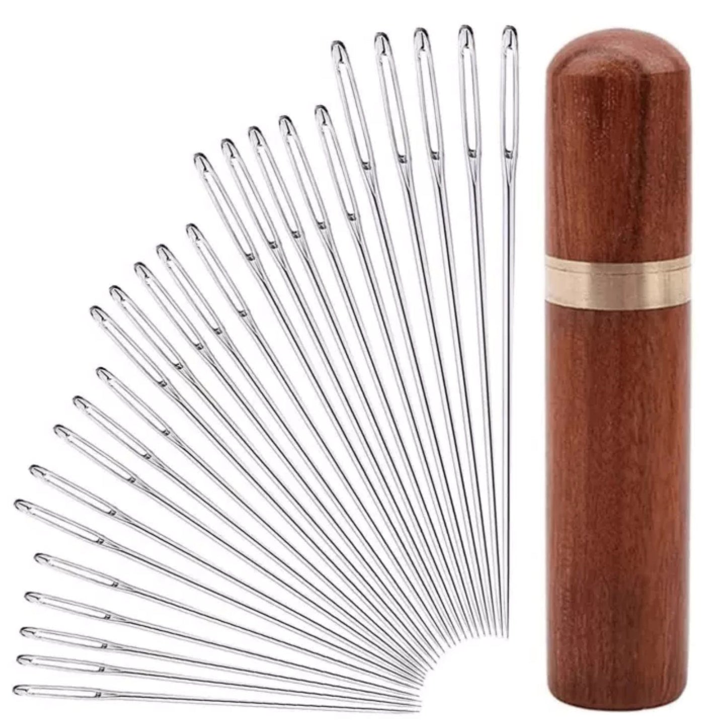 New 25Pcs Large Eye Needles Stitching Needle Hand Sewing Embroidery Needle