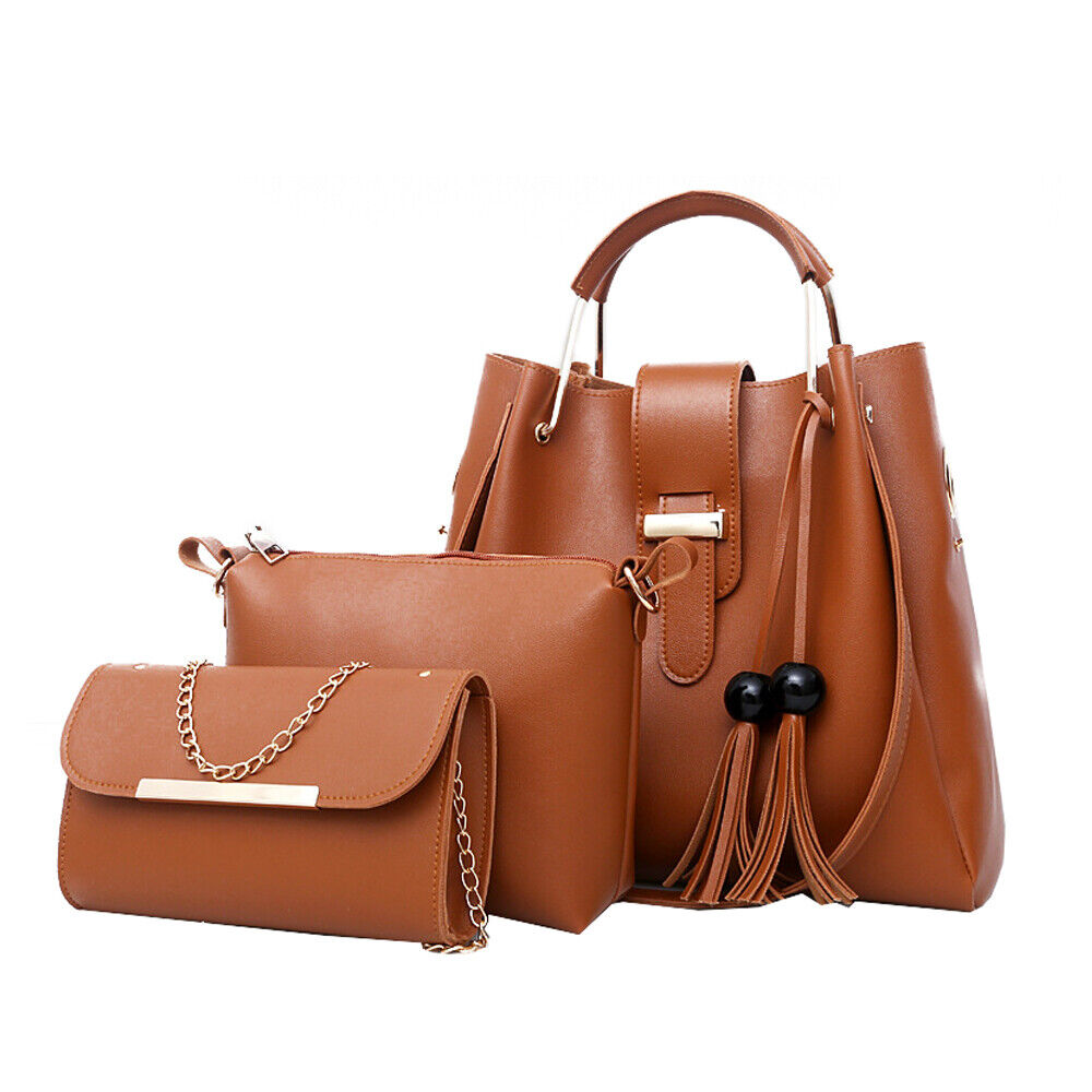 Fashion Women Bags Set 3pcs Large Casual Bags PU Leather Ladies Shoulder Bag