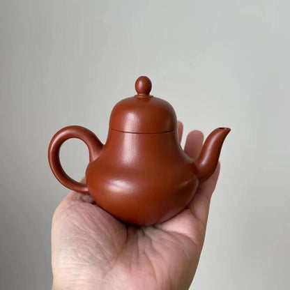 100cc Yixing Zisha Purple Clay ZhuNi Handmade Small Siting Teapot