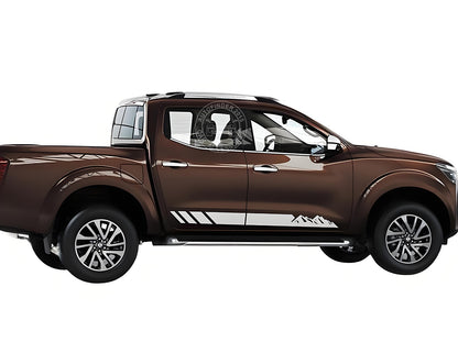 Mountain Stripes Graphics Sticker For Nissan Navara Np300 Off Road Side Decals