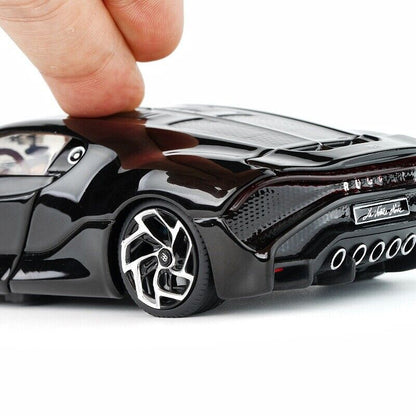 1:32 Diecast Bugatti LVN Metal Car Model Toy Door Open Sound Light Gift for Kids