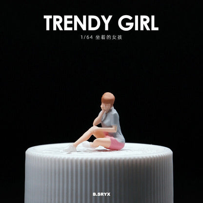 1/64 Figure Model Sexy Girl Model Boy Model City Street Mini Scene Doll