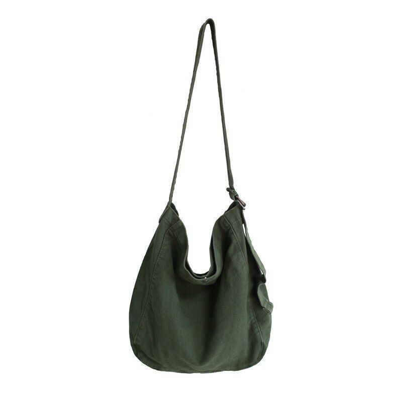 Minimalist Style Shoulder Bag Crossbody Canvas Casual Messenger Bags 38x33x11 CM