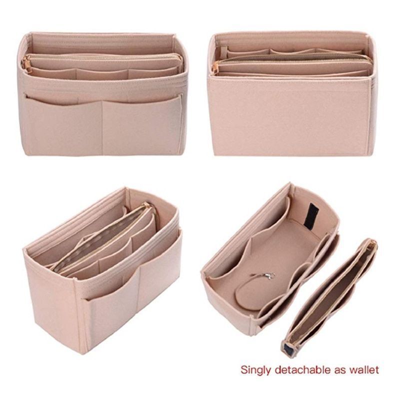 Make up Organizer Insert Bag Handbag Travel Inner Purse Portable Cosmetic Bags