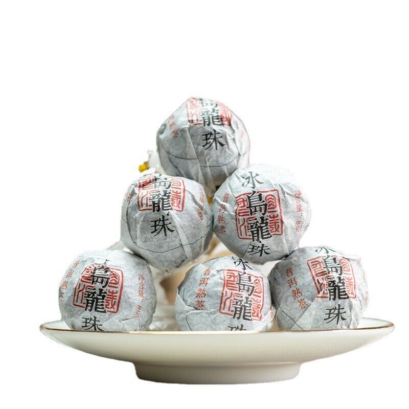 8g/pastille Icelandic Dragon Pearl Pu-erh Ripe Tea Small Tuocha Dragon Pearl