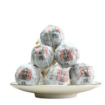 8g/pastille Icelandic Dragon Pearl Pu-erh Ripe Tea Small Tuocha Dragon Pearl