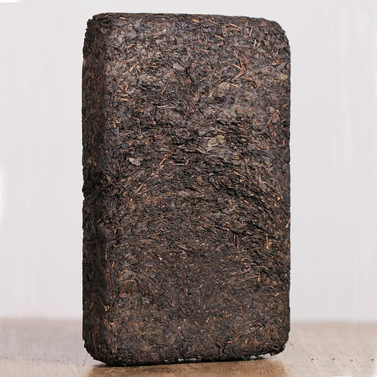 1000g TIAN FU CHA Anhua Baishaxi 1939 Dark Tea Black Tea Gold Flower Tea Brick