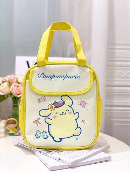 My Melody Cinnamoroll Kuromi Hello Kitty Lunch Bag Insulated Cooler Handbag Tote