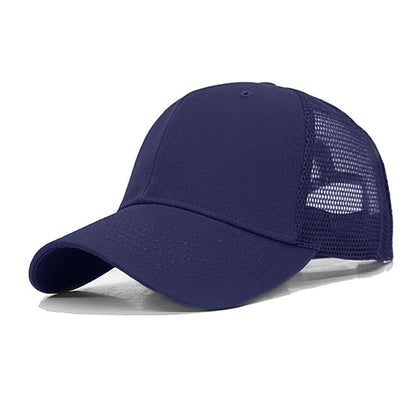 Trucker Hat Plain Mesh Back Solid Snapback Baseball Cap Visor Blank Hats Caps