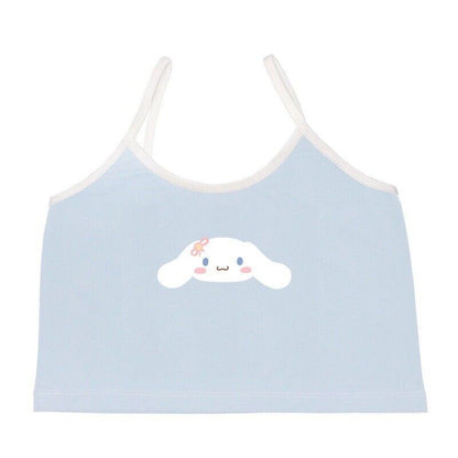 Hello Kitty Cartoon Millennium Spicy Girl Cute Print Tank Top Girl