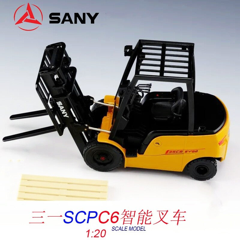 1:20 SANY SCPC6 Smart Forklift Truck Contruction Machine Equipment Diecast Model