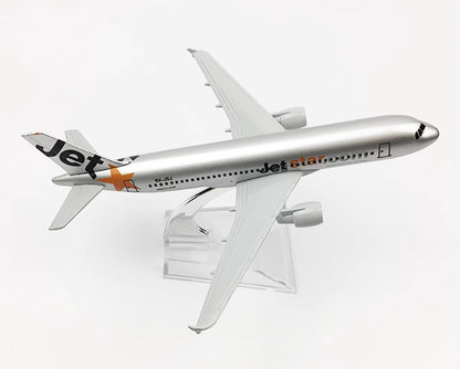 16CM Jetstar AIRBUS A320 Passenger Aircraft Plane Diecast Airplane Model