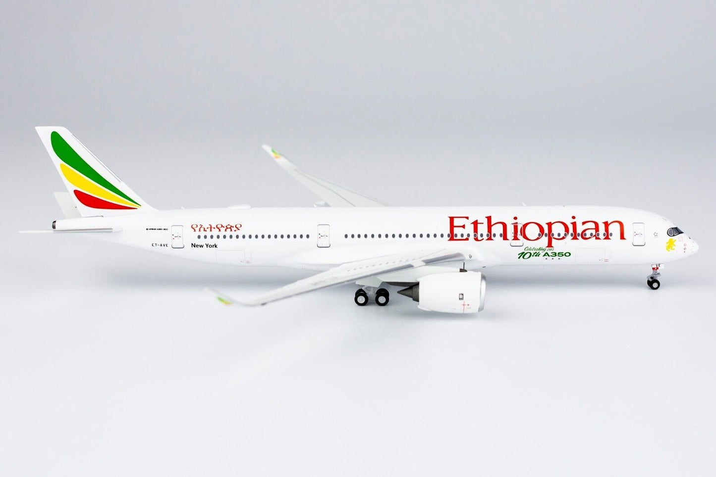 1:400 NG Model Ethiopian AIRBUS A350-900 Passenger Airplane Diecast Plane Model