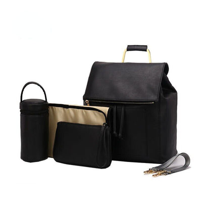 6 Types PU Leather Mommy Bag Backpack Mom Baby Stroller Bag Pad Mom Baby Nursing