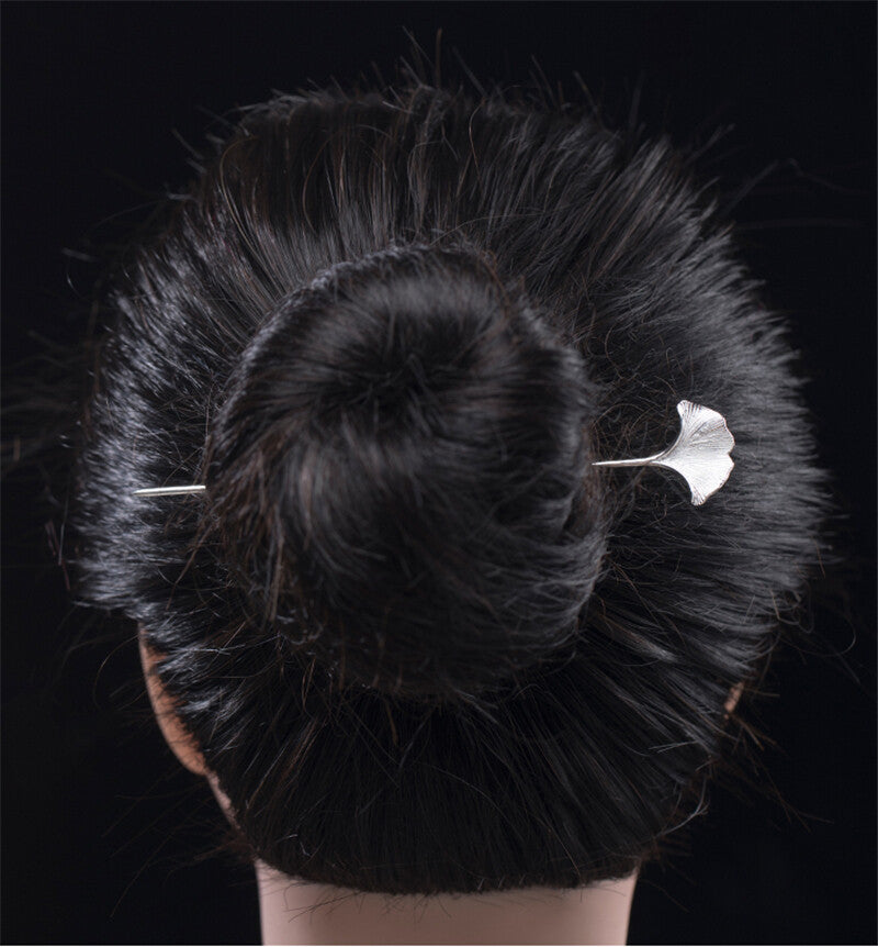 S925Silver Hairpin Daily Vintage Hair Stick Hanfu Cheongsam Cosplay Accessories