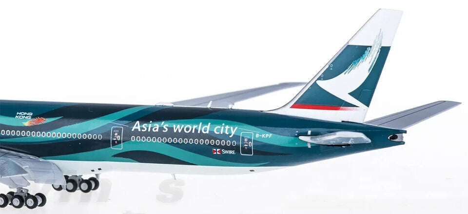 1:400 JC Wings CATHAY PACIFIC BOEING 777-300ER Airplane Flap Down Diecast Model