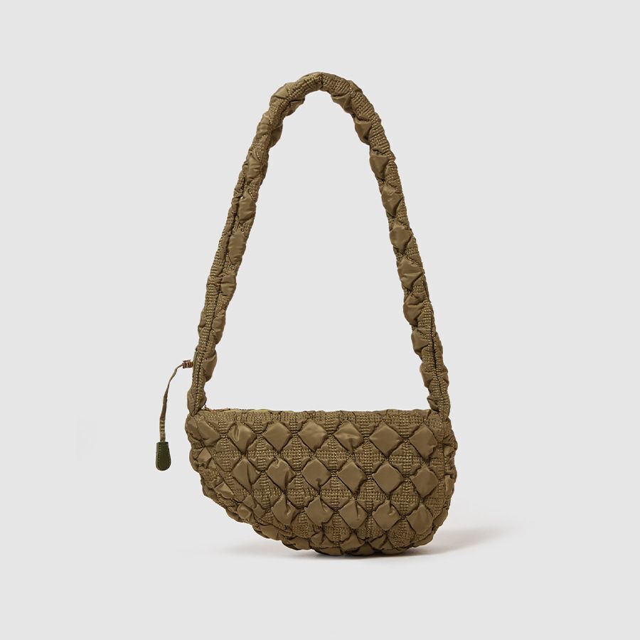 Nylon Pleated Light Handbags Purses Drawstring Crossbody Underarm Shoulder Bag