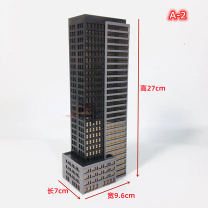 City HighHouse 1:300 Architectural Model Skyscraper Scene Building Model