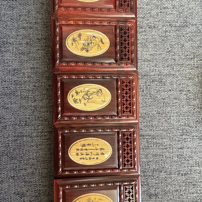 Zhang Shenglin Redwood Insect Cage 43x70x29mm Bamboo Carving Random Pattern