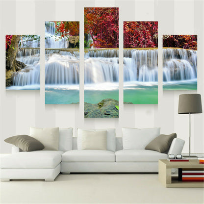 South East Asia Beach Landscape 5 Panel Canvas Print Wall Art Poster Home Decor