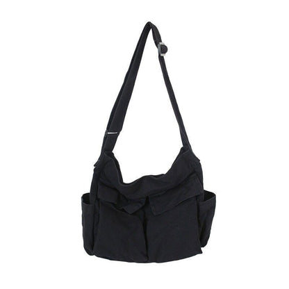 Canvas Shoulder Bags Solid Soft DenimTravel Bag Women Package