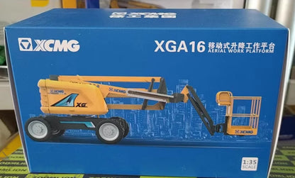 1:35 XCMG XGA16 Articulating Boom Aerial Work Platform Crane Diecast Model