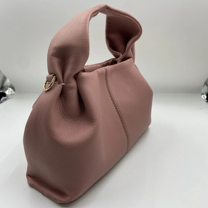 Cloud Bags Women Genuine Leather Cowhide Simple Dumpling Shape Shoulder Handbag
