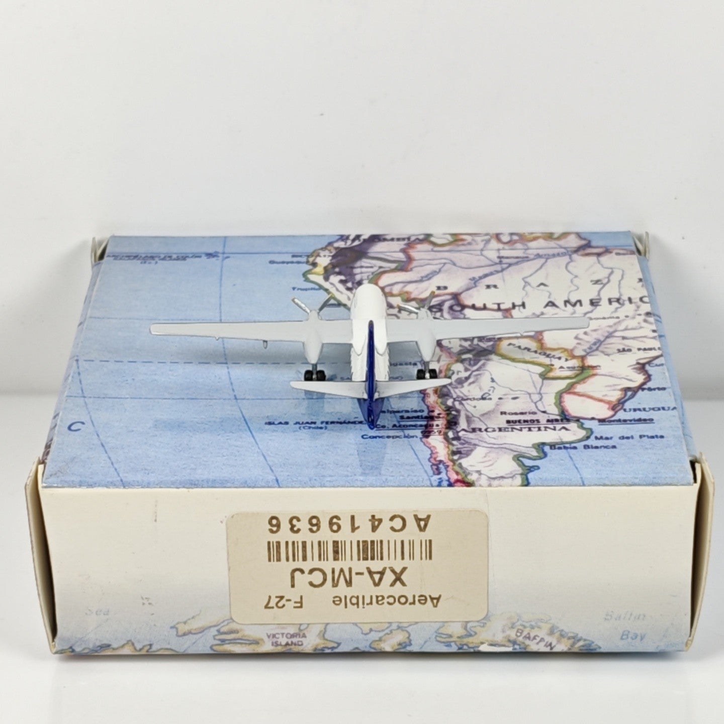 1:400 Aeroclassics Aerocaribe Fokker F-27 XA-MCJ Passenger Plane Diecast Model