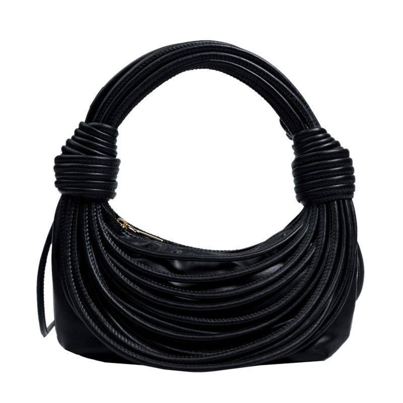 Shoulder Bags Stylish Line Knotted Handle Handbag Purse Synthetic Crossbody Bag