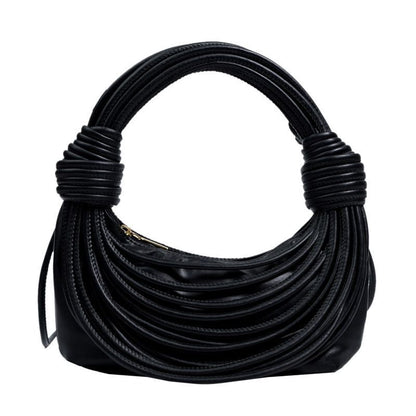 Shoulder Bags Stylish Line Knotted Handle Handbag Purse Synthetic Crossbody Bag