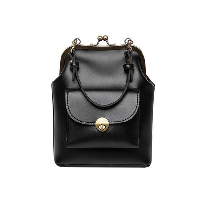 Clip Bags Women PU Leather Shoulder Crossbody Bag Ladies Handbag Female